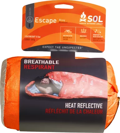 0140-1228 SOL Escape Bivvy Sleeping Bag Orange