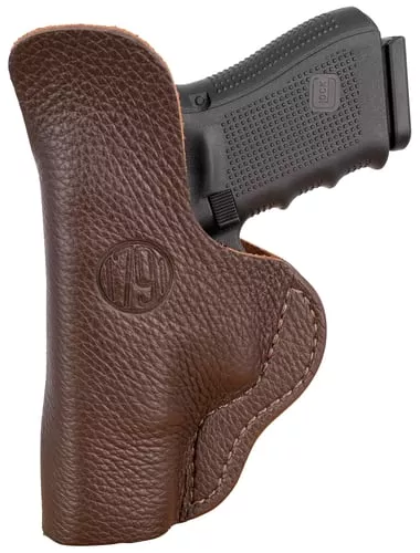 1791 Gunleather FCD4BRWL Fair ChaseIWB Size 04 Brown Leather Deer Hide Belt Clip Fits Glock 17/19 Left Hand
