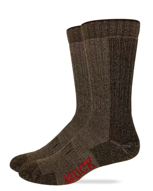 2 Pack of Men's Merino Wool Heavyweight Mid Calf Boot Socks by Muck Boot