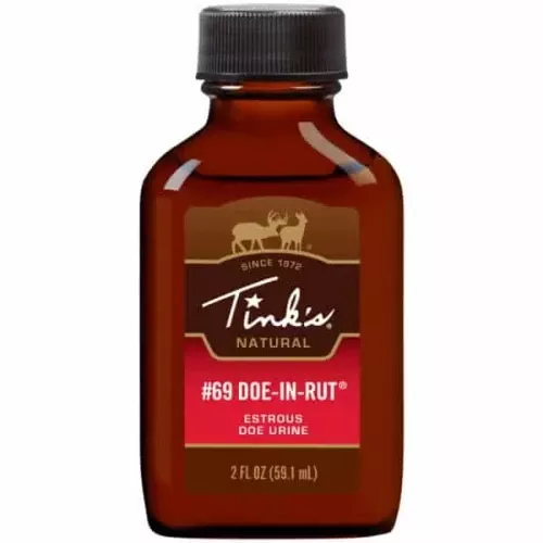 #69 Doe-In-Rut Classic Glass Doe Estrous 2 oz Plastic Bottle by TINKS