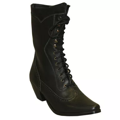 ABILENE Women's Rawhide Victorian Lace Up Boots