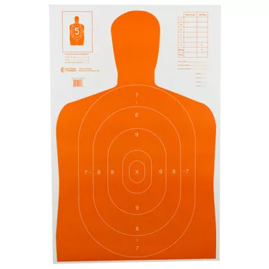 Action Target B27E Orange Paper Targets 100 Pack