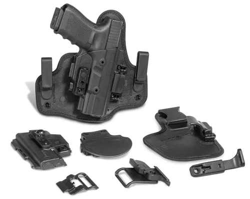 Alien Gear Holsters SSHK0806RHR1 ShapeShift Core Carry Pack IWB/OWB Black Polymer Belt Slide/Paddle Fits S&W Performance Center M&P Shield