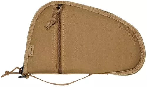 Allen 3613 TorreyHandgun Case Coyote Tan Polyester, Small Accessory Pocket, Muzzle Pocket & Lockable Zipper 10.50" x 6.50" Exterior Dimensions