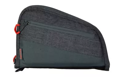 ALLEN AUTO-FIT HANDGUN CASE 9IN GREY/RED