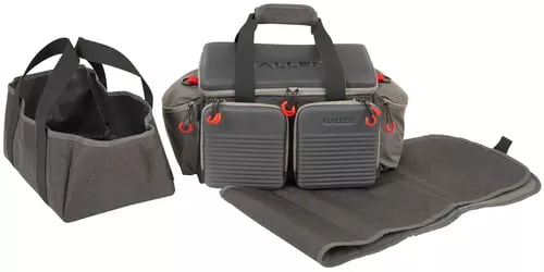 Allen Competitor Premium Molded Lockable Range Bag with Fold Up Gun Mat Grey