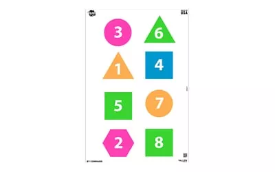 ALLEN EZ AIM 12"X18" FUN GROUP 8PK