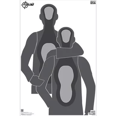 Allen EZ Aim Hostage Situation Target 23x35 50 Pack