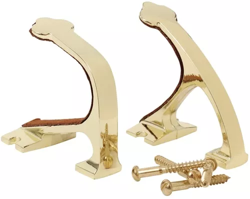 Allen Shotgun and Rifle Wall Mount Hooks Brass