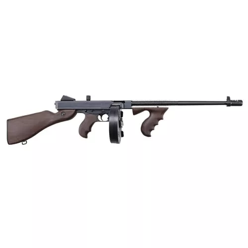 Auto Ordinance 1927A1-1C Light Weight Deluxe Rifle .45 Auto 50rd Drum/20rd Stick Magazine 18Barrel Walnut Grain Poly Furniture