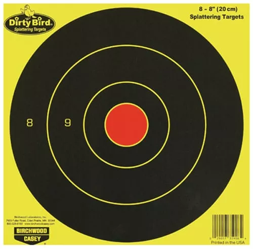 B/C DIRTY BIRD YELLOW RND TGT 8-8"