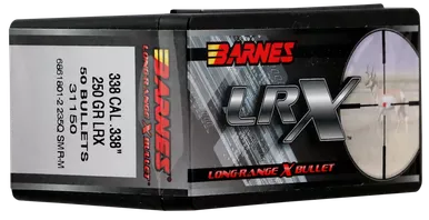 Barnes Bullets .338 .338" 250gr LRXBT 50/Box