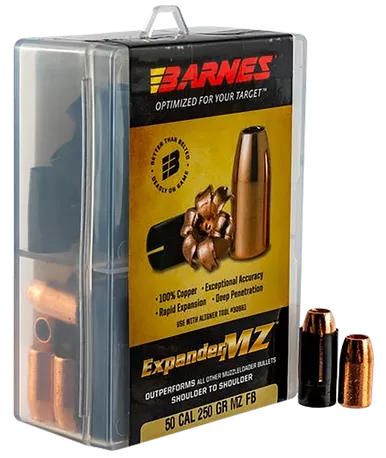 Barnes Expander MZ .50 Caliber Muzzleloader Bullets 300 Grain 15 Count