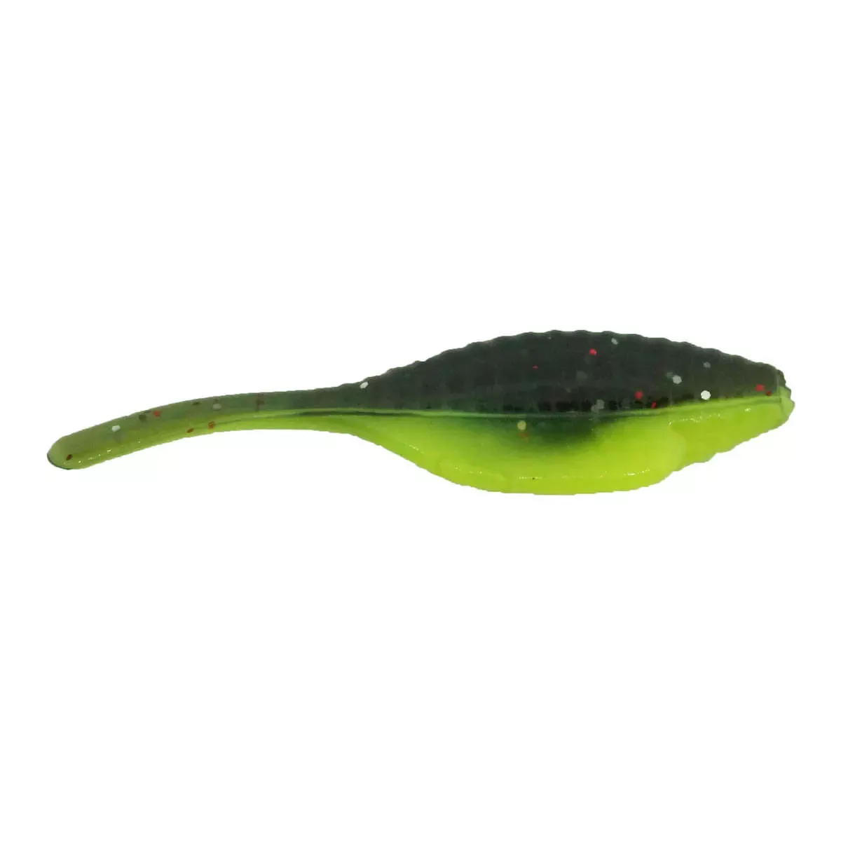 Bass Assassin 1.5 Tiny Shad Panfish Lure 15-Pack - Texas Avocado"
