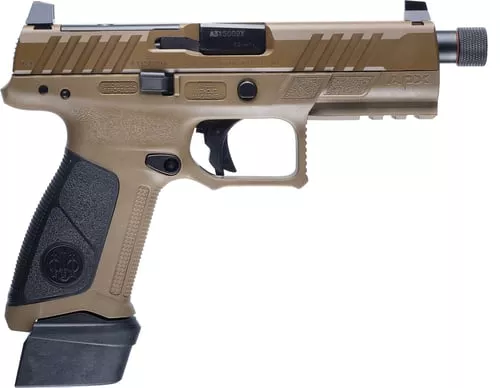 Beretta APX-A1 Full Tactical FDE Handgun 9mm Luger 21rd Magazines3 4.8 Threaded Barrel Optic Ready