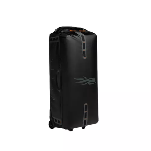 Black 140 Liter Drifter Rolling Duffel Bag by Sitka