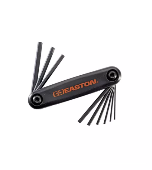 Black Standard Sized Pro Hex Fold Up Allen Set by Easton Archery