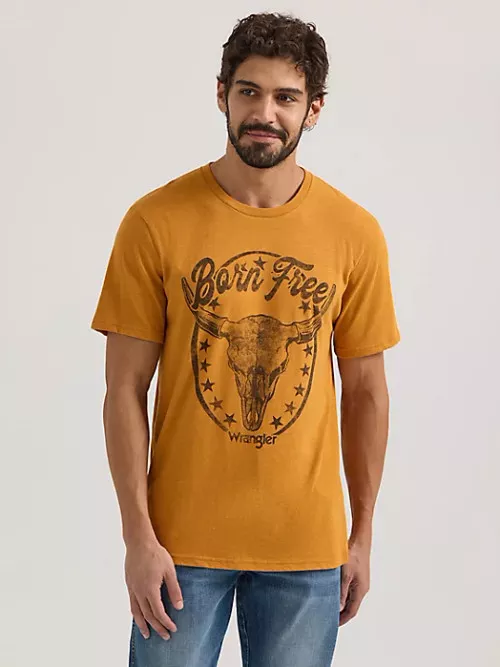 Born Free Skull Short Sleeve Tee by Wrangler