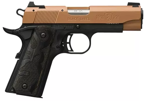BROWNING 1911-22 BLACK LABEL 22LR 3.58" COMP BLACK/COPPER!