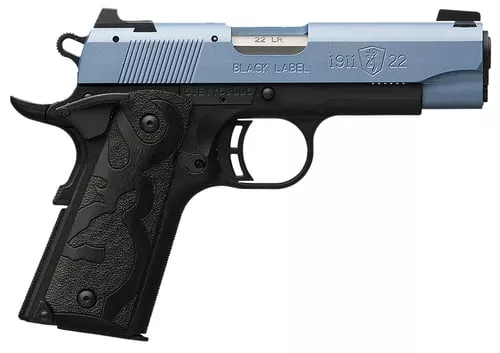 BROWNING 1911-22 BLACK LABEL 22LR 3.58 COMP POLAR BLUE<
