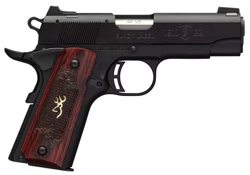 BROWNING 1911-22 MEDALLION COMPACT 22LR 3.6"FS BLK/RSWD