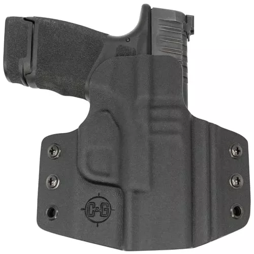 C&G Holsters 662100 CovertOWB Black Kydex Belt Slide Fits Springfield Hellcat/RDP Right Hand
