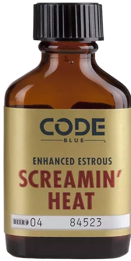 Code Blue Screamin' Heat Enhanced Estrous Deer Scent Liquid 1 oz