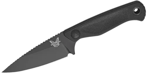 Dacian Black Micarta Fixed Blade Knife by Benchmade