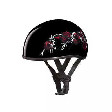 DAYTONA HELMETS D.O.T. Skull Cap Helmet with Graphic