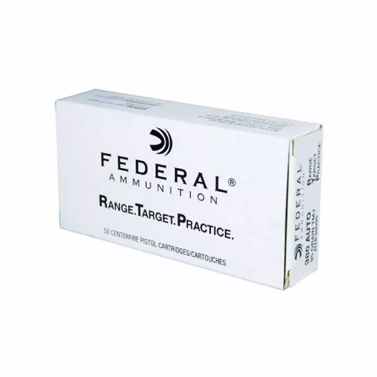 Federal 380 ACP 95gr FMJ 50rd - Box