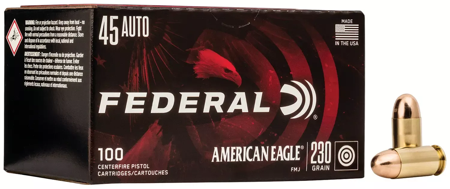 Federal American Eagle 45 Auto 230 Gr. FMJ 100/Box