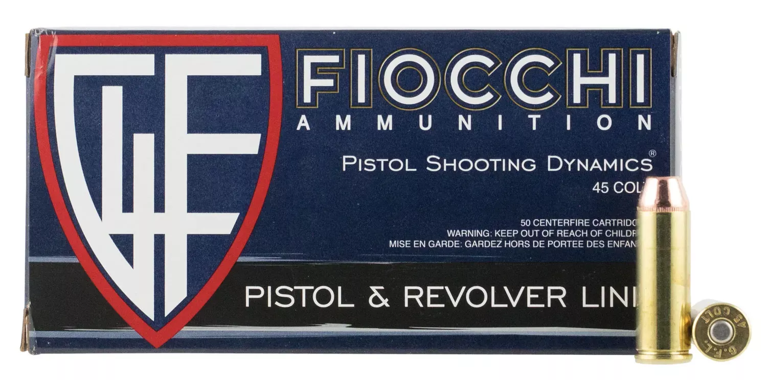 Fiocchi Range Dynamics 45 Colt 225 Gr. Complete Metal Jacket 50/Box