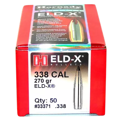 Hornady ELD-X Bullets .338 Cal .338" 270gr 50/Box