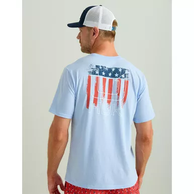 Huk Men's Salute T Shirt Windsurfer Medium