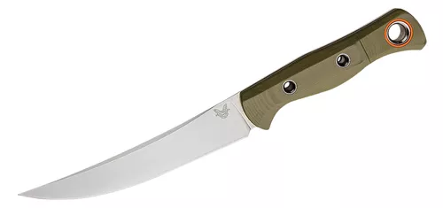 Hunt Meatcrafter 6.08" Fixed Blade Stonewashed Trailing Point Knife by Benchmade