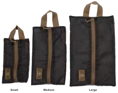 Leupold Pro Gear Stretch Zip Pouch, Large, Black/Gray/Tan