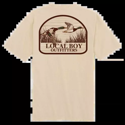 Mallard Marsh Patch Short Sleeve Tee Shirt by Local Boy