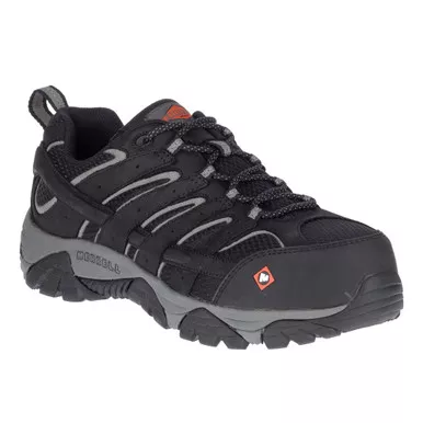 MERRELL Men's Moab Vertex Vent Comp Toe Black Work Shoe (J36461)