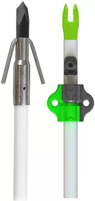 Muzzy Gar Point Bowfishing Arrow with Nock and Bottle Slide
