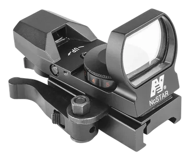 NcStar Green Four Reticle Reflex Sight with Quick Release Mount Black