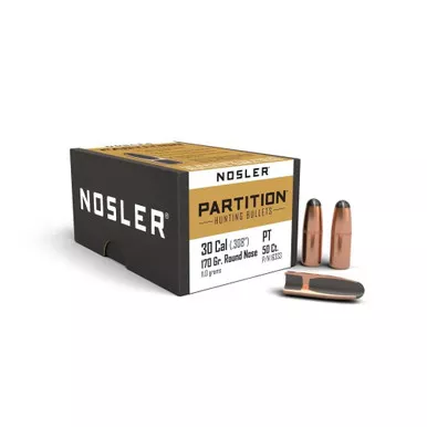 Nosler .30 Cal .308" 170gr Partition 50/Box