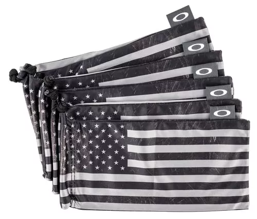 Oakley 53107 MicrobagDraw String Style with Subdued Flag Finish for Eyeglasses 5 Per Pack