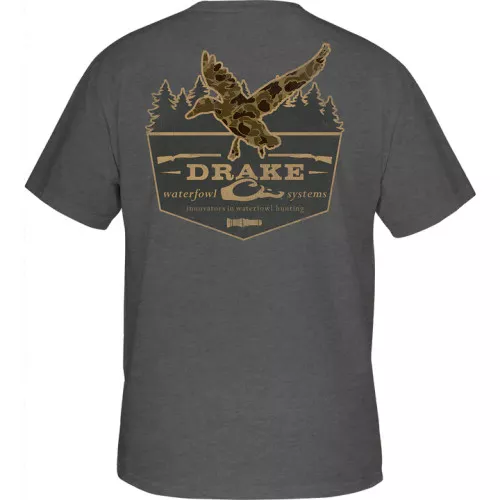 Old School In-Flight Short Sleeve Tee by Drake Waterfowl