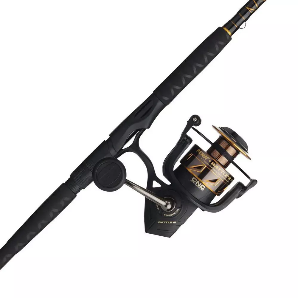 Penn Battle III Spinning Combo - 8000 Moderate Fast Heavy 10'
