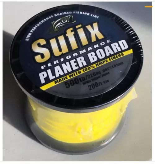 Planer Board 500lb 200ft for Bowfishing by Sufix