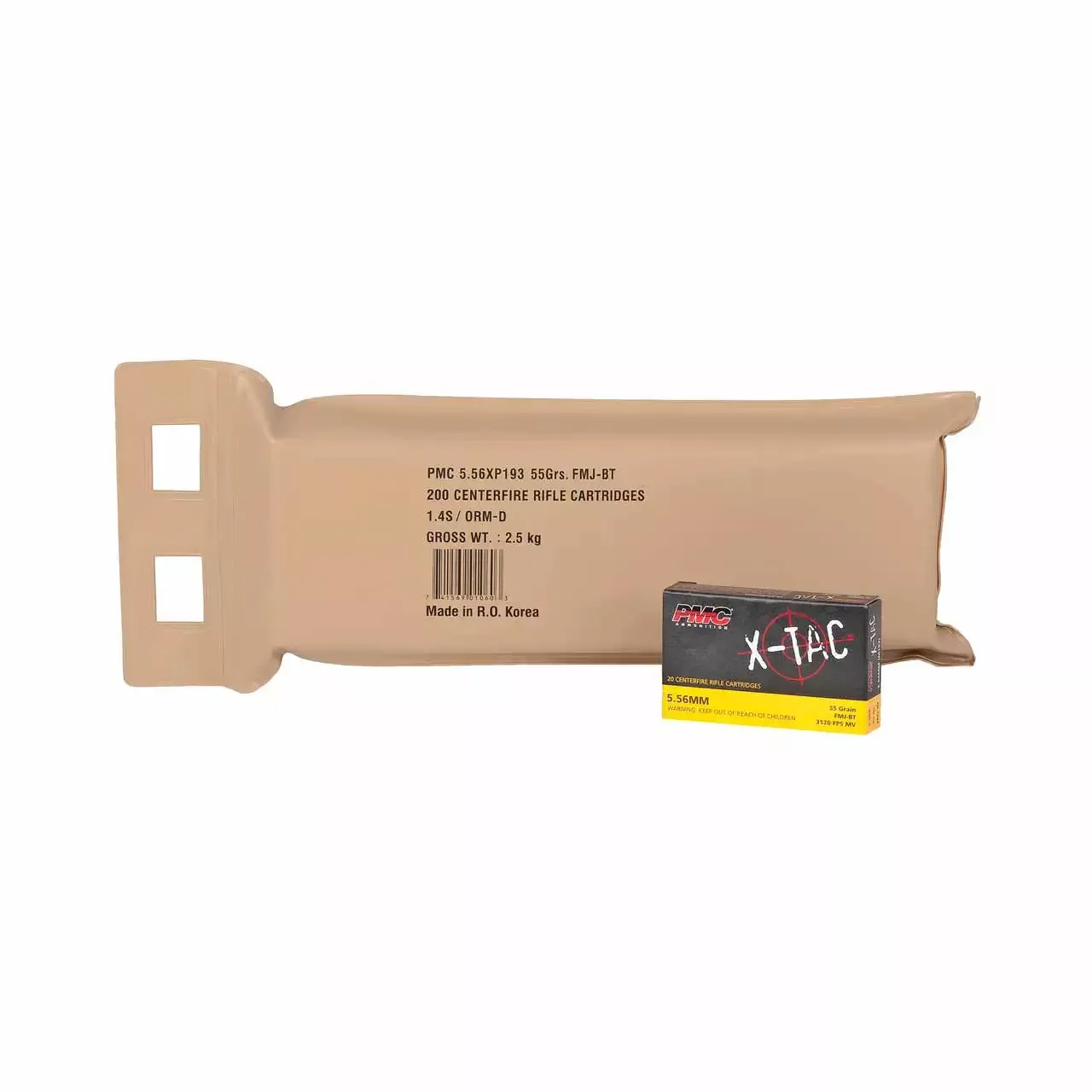 PMC 5.56mm NATO 55gr FMJ 200rd - Pack