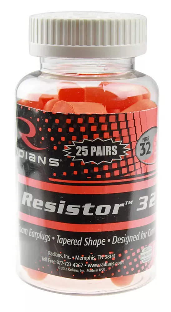 Radians Resistor Foam Ear Plugs 32 dB