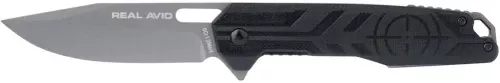 RAV-7 Liner Lock Titanium 3.39" Blade Drop Point Folding Knife by Real Avid