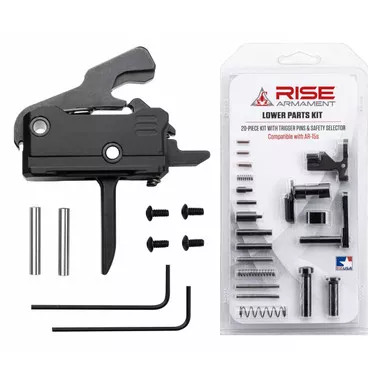 Rise Armament Rave Lower Parts Kit Flat Trigger
