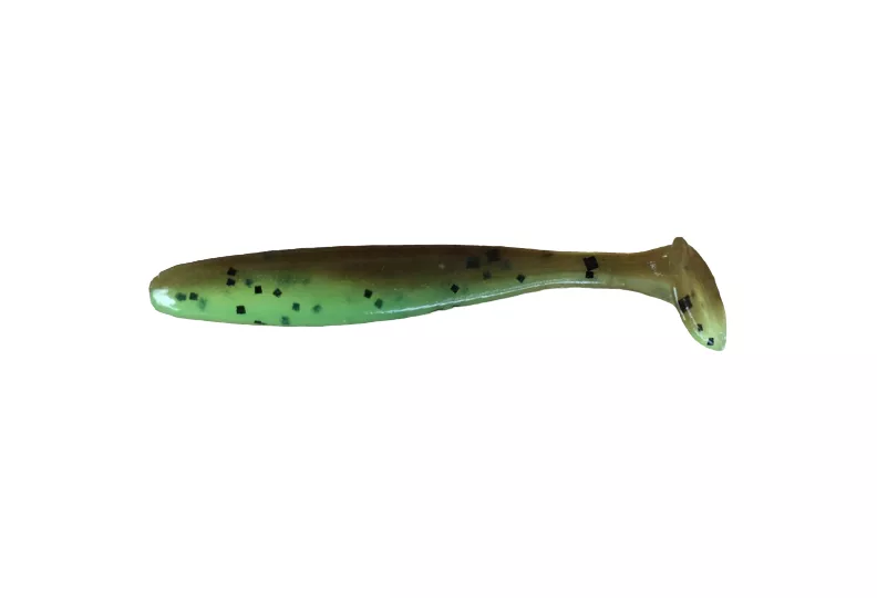 River Rock Baits 2.75" Striker Jr. - Green Pumpkin w/Chartreuse Pepper